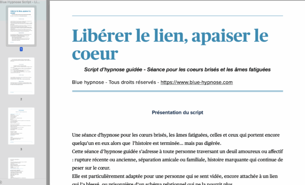 Script Hypnose Pro PDF Rupture affective ou amoureuse - Schéma répétitif de dépendance – Image 2